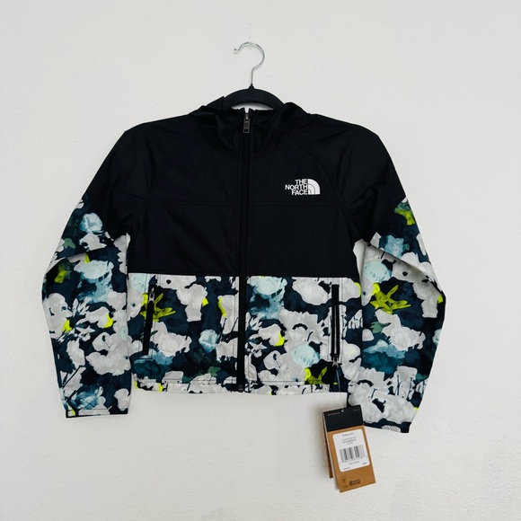 Kids' The North Face Never Stop Hooded WindWall Hooded Windbreaker Sz Small 7/8